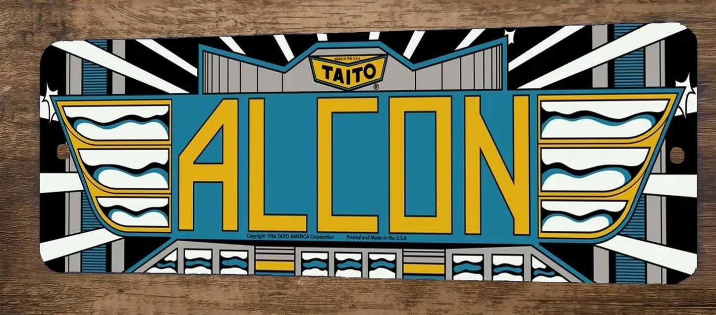 Alcon Arcade 4x12 Metal Wall Video Game Marquee Banner Sign