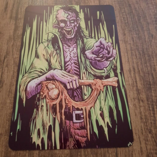 Zombie Stalker Poster Style 8x12 Metal Wall Sign 420