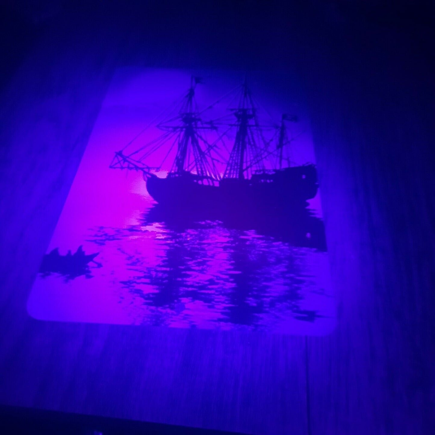 Moonlight Ghost Ship Misc Poster Style 8x12 Metal Wall Sign