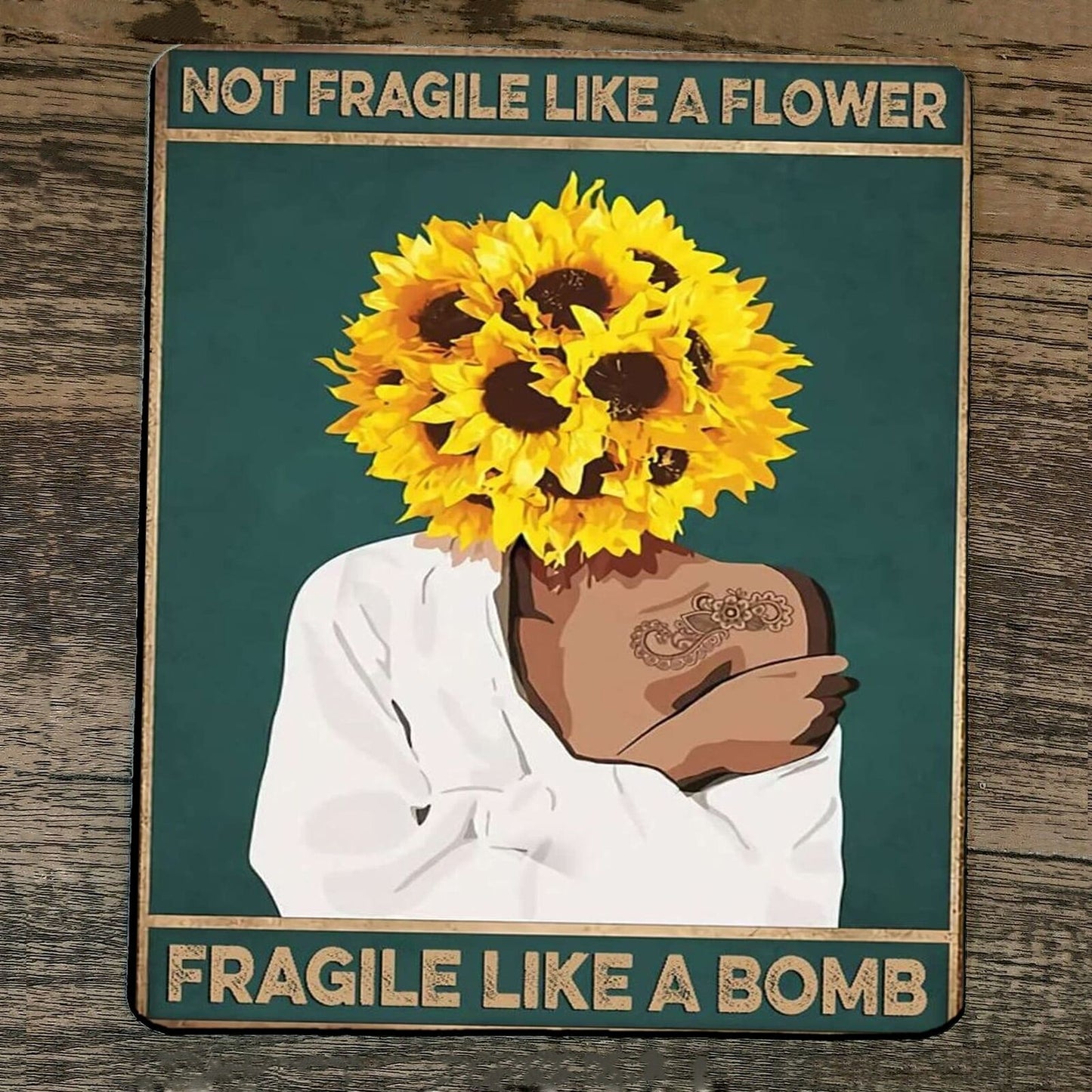 Mouse Pad Not Fragile Like a Flower Fragile Like a Bomb