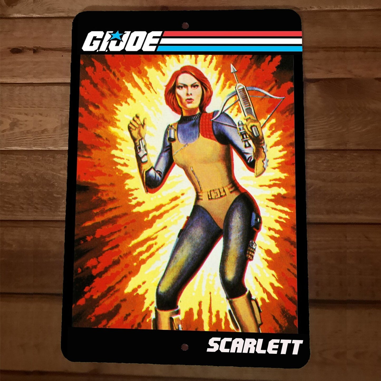 Scarlett GI Joe 8x12 Metal Wall Sign