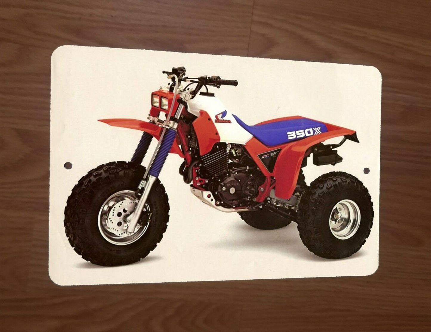 1985 Honda 350x ATC 3 Wheeler Bike Motorcycle 8x12 Metal Wall Sign Garage Poster