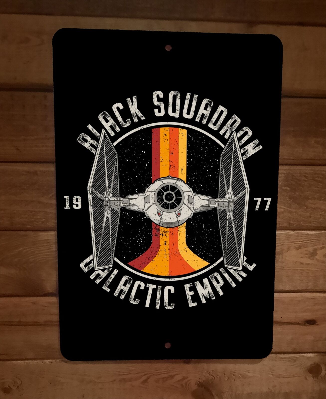 Black Squadron 1977 Star Wars Galactic Empire 8x12 Metal Wall Sign