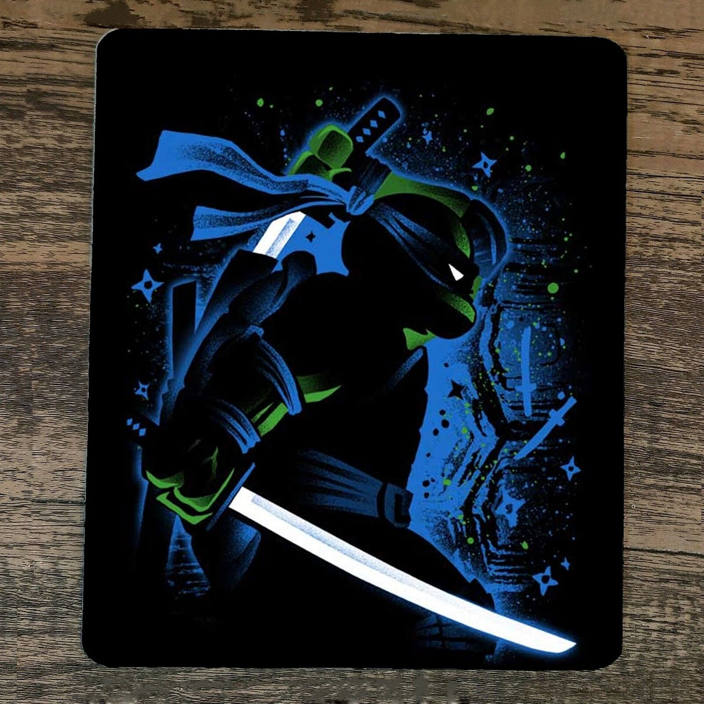 Mouse Pad Blue Ninja Turtle Leonardo TMNT