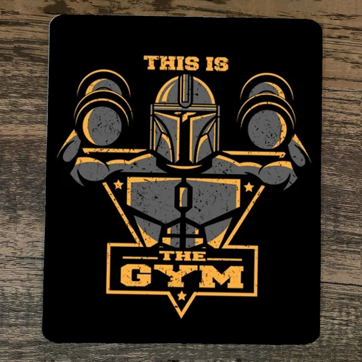 Mouse Pad This is the Gym Mandalorian Star Wars