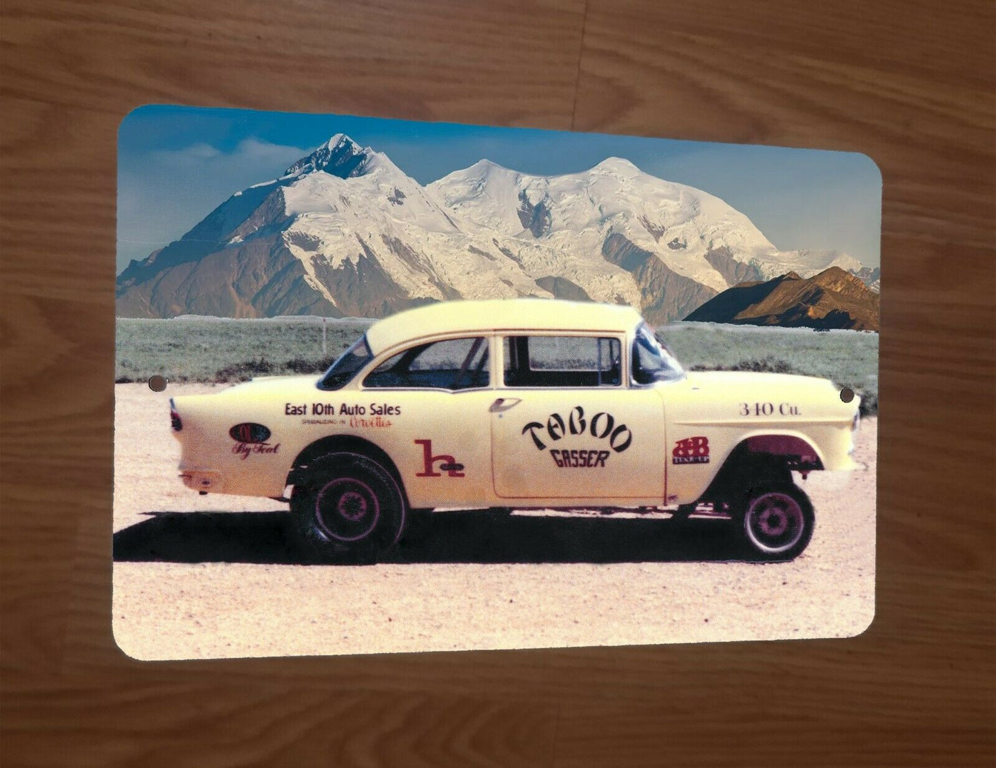 Taboo Gasser Hot Rod Classic Car 8x12 Metal Wall Car Sign
