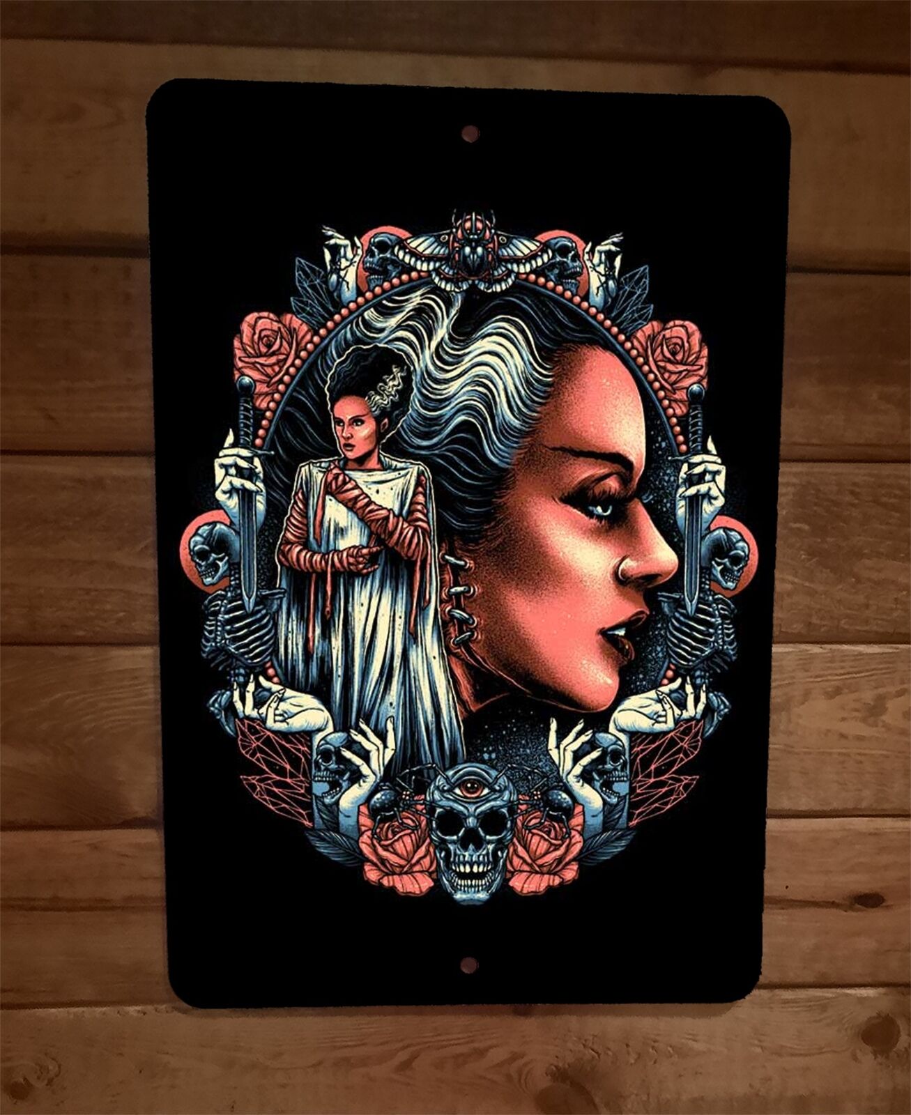 Bride of the Monster 8x12 Metal Wall Sign Poster Frankenstein Classic Horror