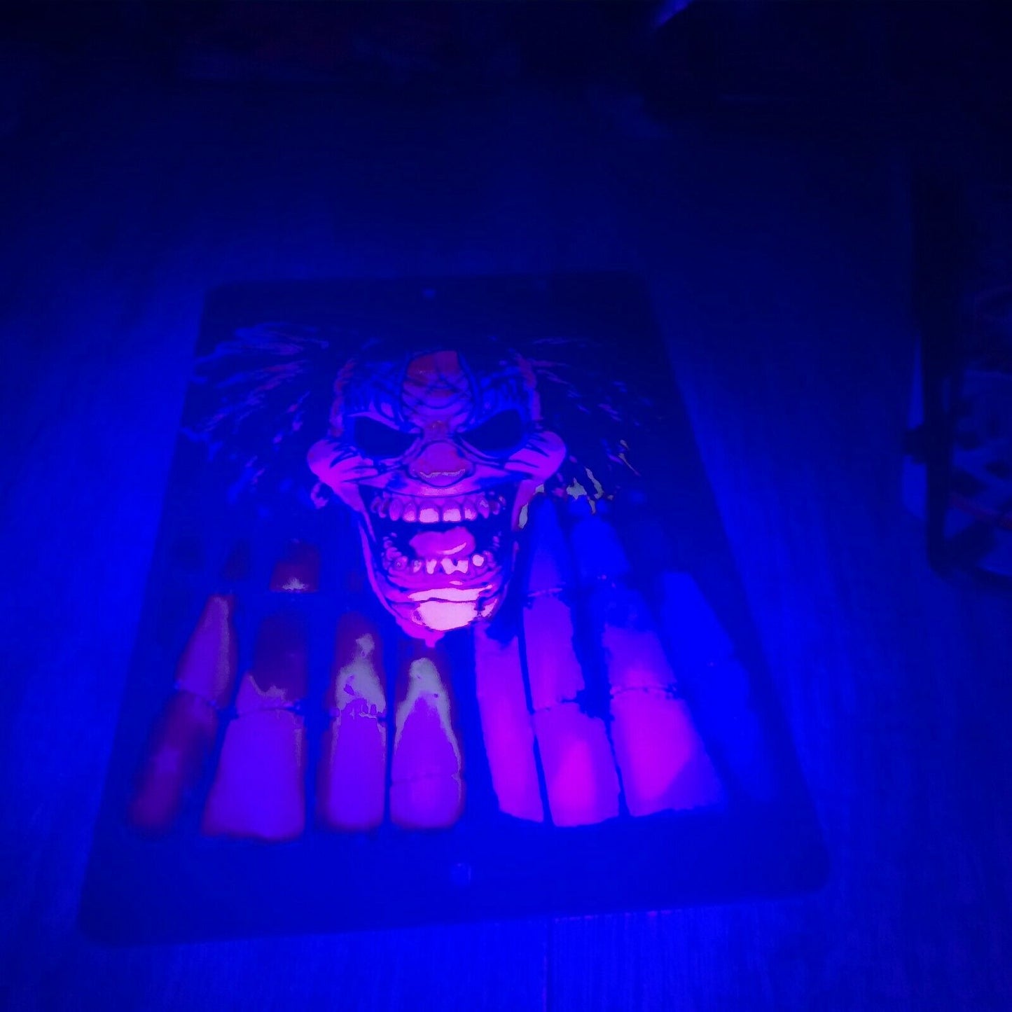 Evil Clown Face Misc Poster Style Horror Halloween Holidays 8x12 Metal Wall Sign
