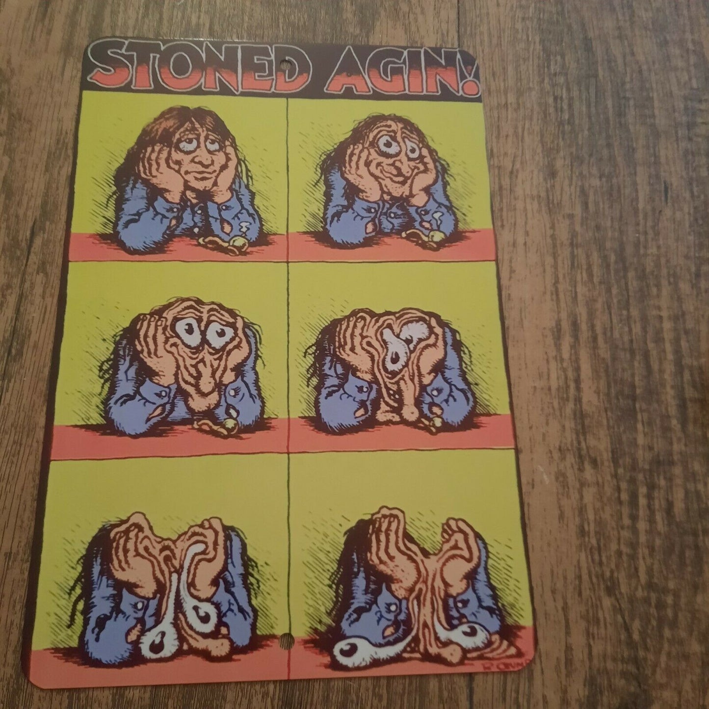 Stoned Again 420 Poster Ganja Mary Jane Style 8x12 Metal Wall Sign