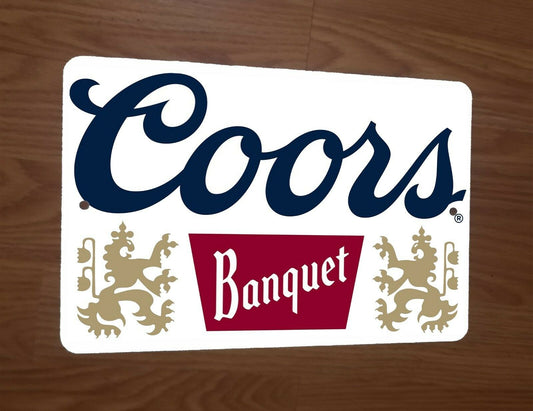 Coors Banquet Beer 8x12 Metal Wall Bar Sign