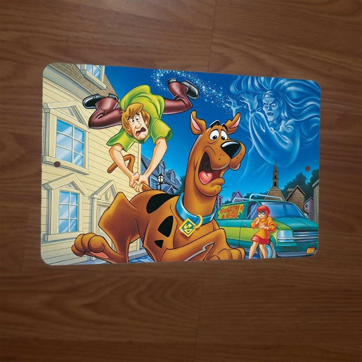 Scooby Doo Running Scared 8x12 Metal Wall Sign Hanna BarberaClassic Cartoon