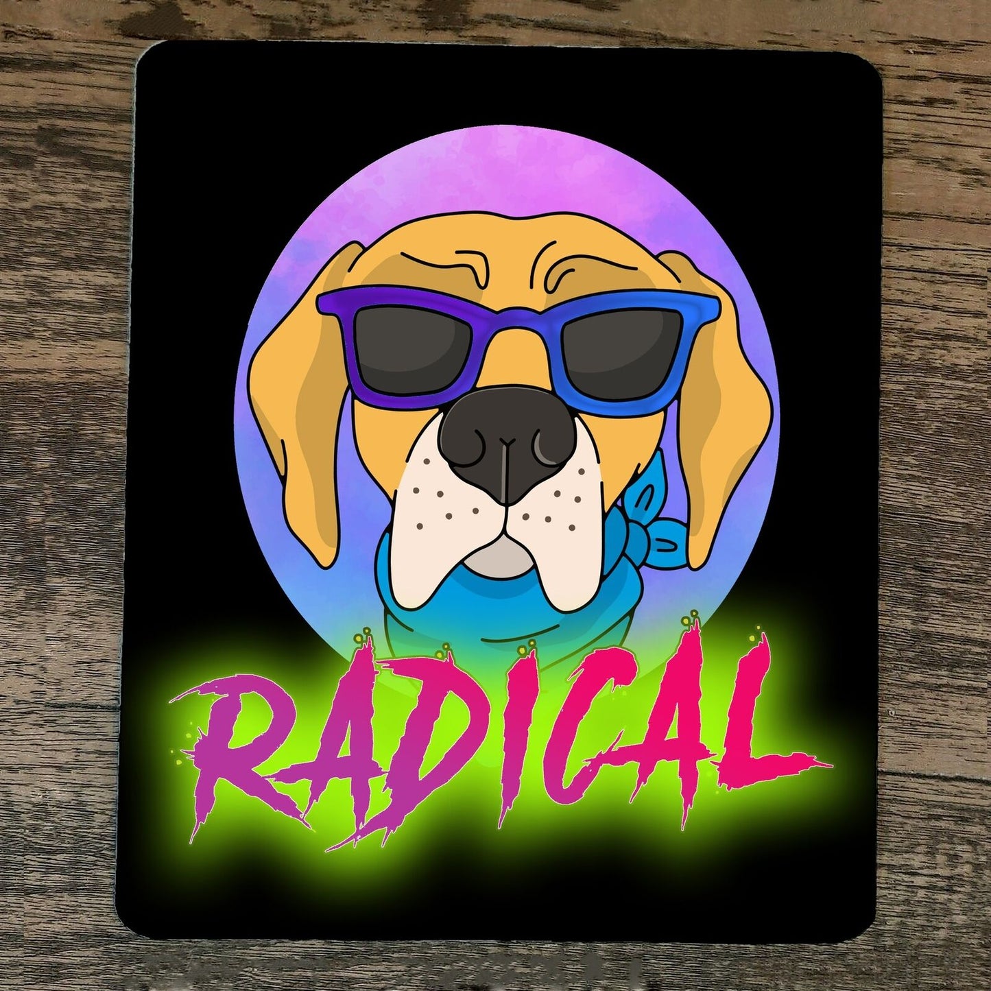 Mouse Pad Radical Dog Cartoon Kids