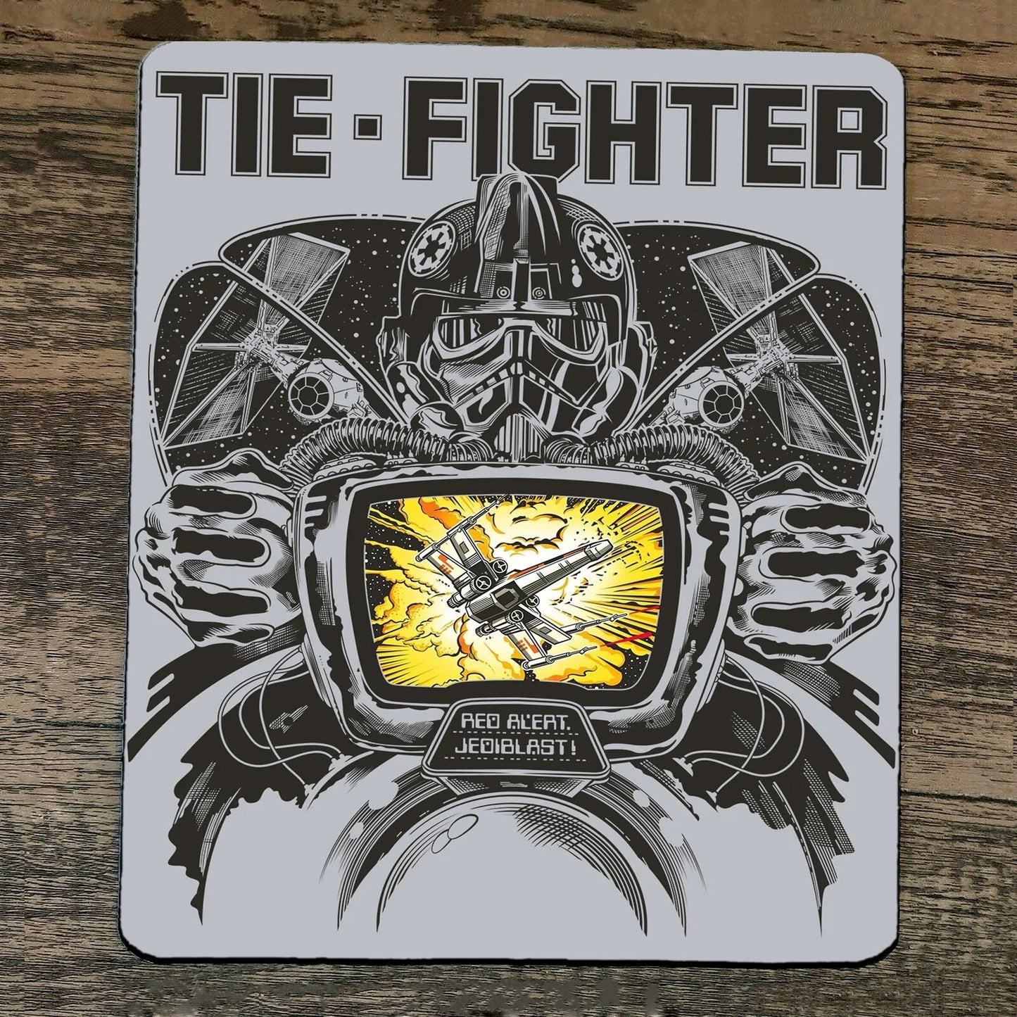 Mouse Pad Tie Fighter Red Alert Jedi Blast Star Wars