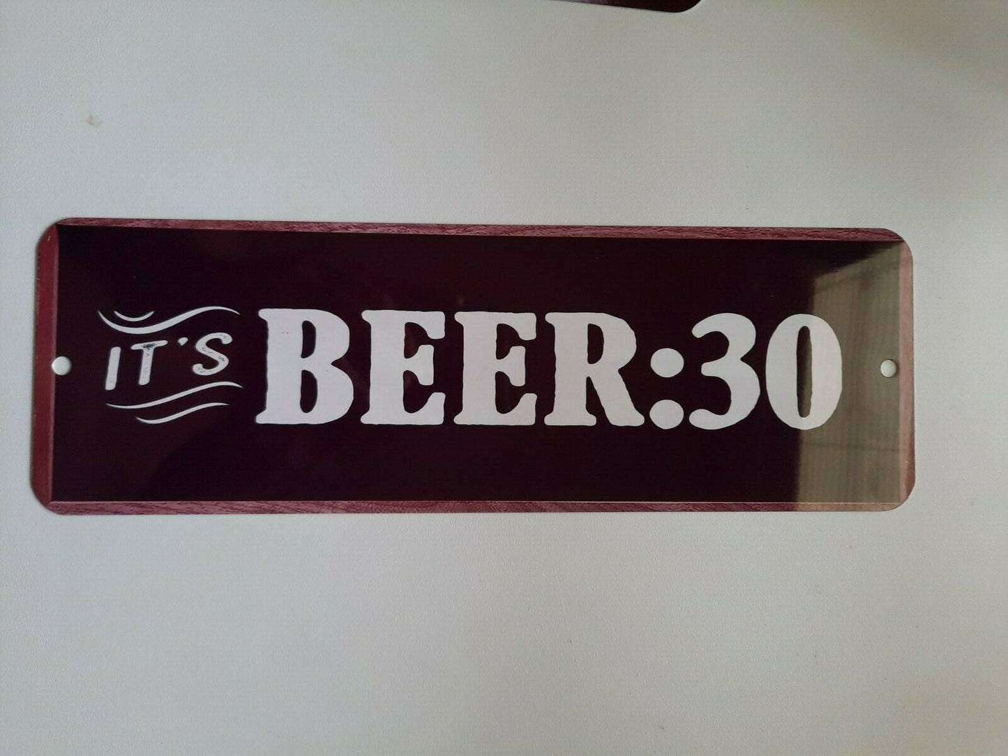 BEER 30 man cave garage 4x12 Metal Wall Bar Sign