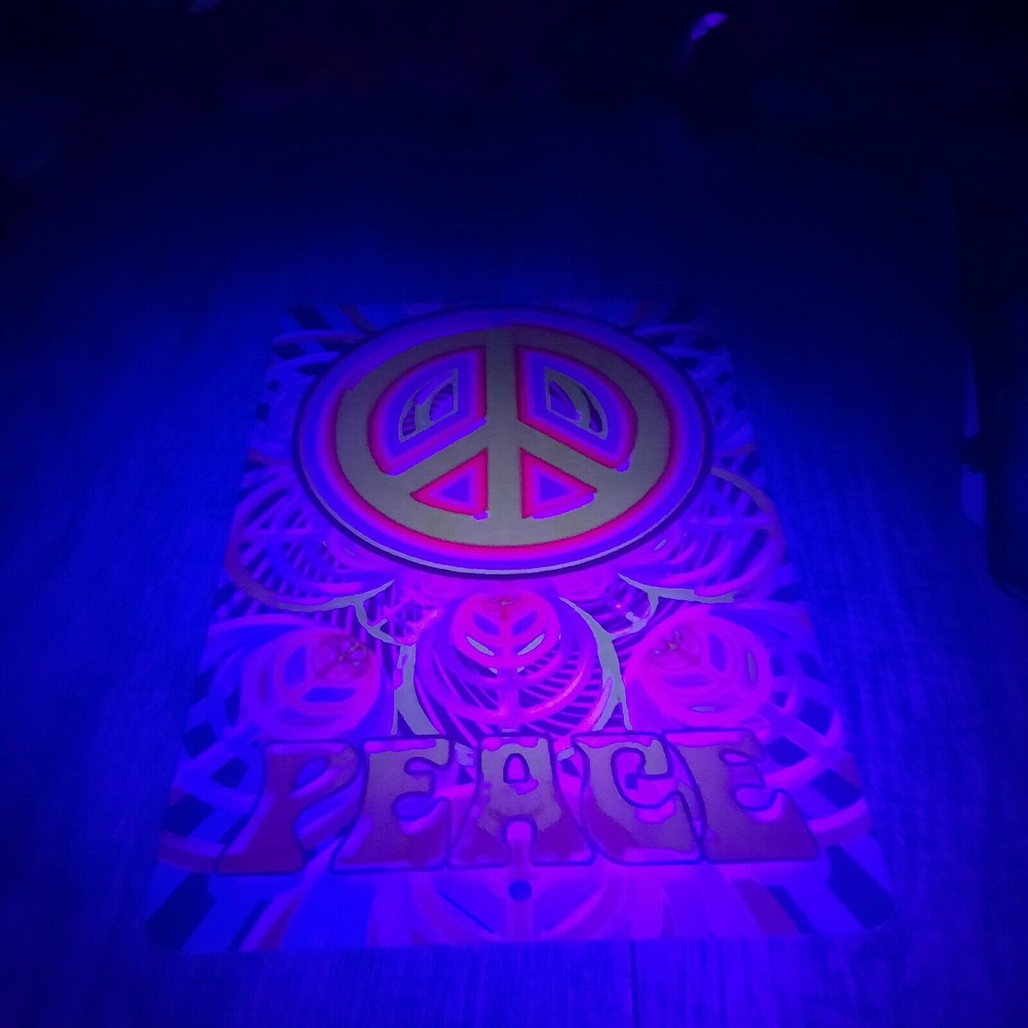 PEACE SYMBOL Misc Poster Hippie 420 Mary Jane Style 8x12 Metal Wall Sign