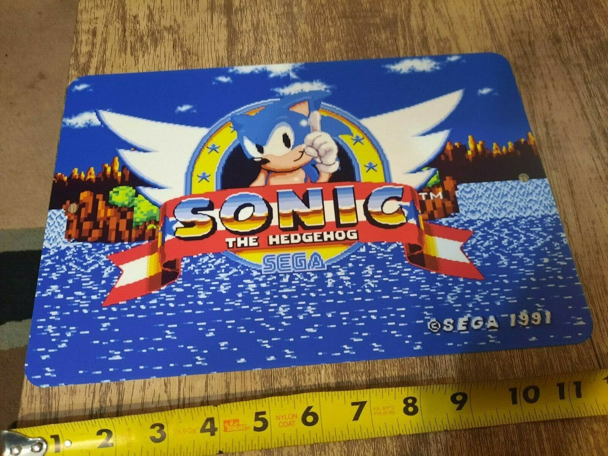 Sonic the Hedgehog 8x12 Metal Wall Sign for Video Game Fans