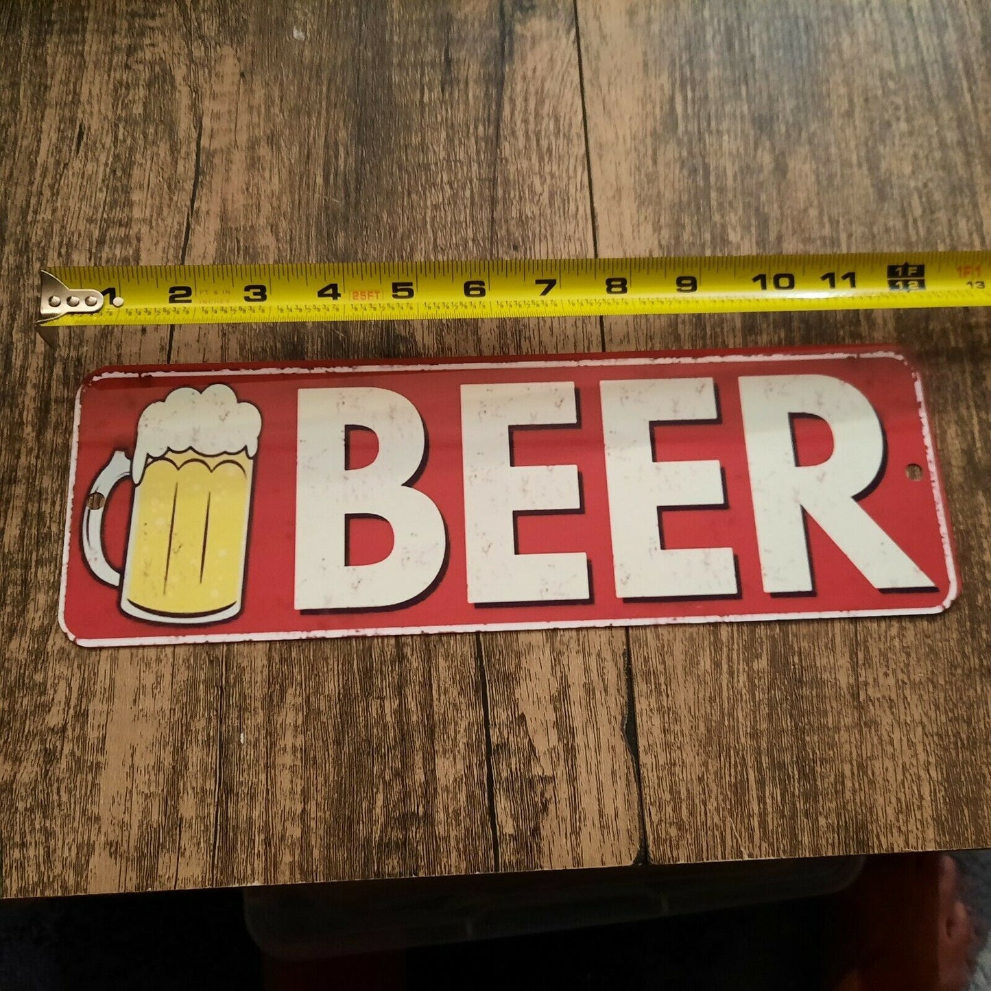 BEER 4x12 Metal Wall Bar Sign
