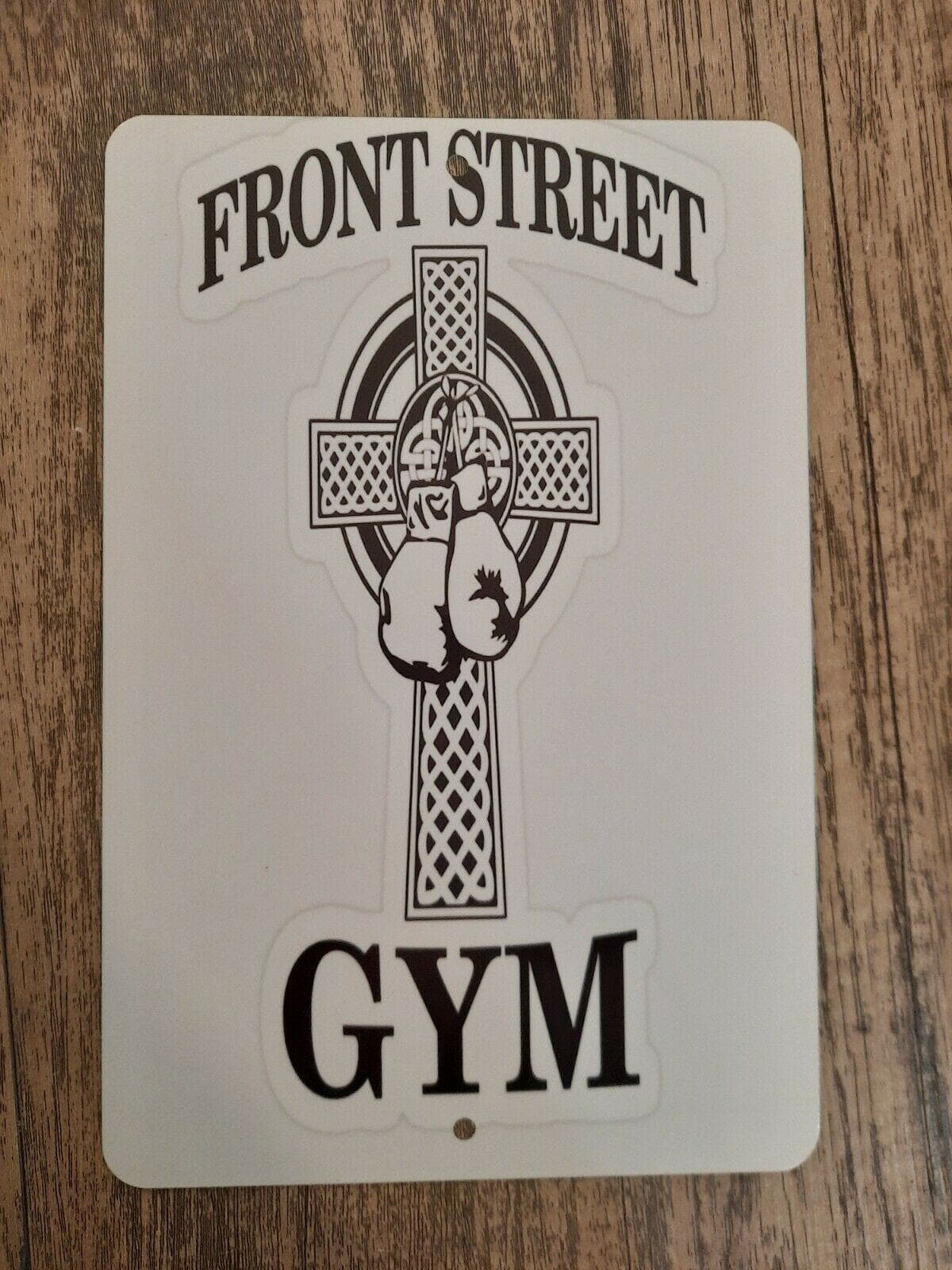 Front Street Gym 8x12 Inch Metal Wall Sign Featuring Rocky Boxing Sports TV Movie Poster
