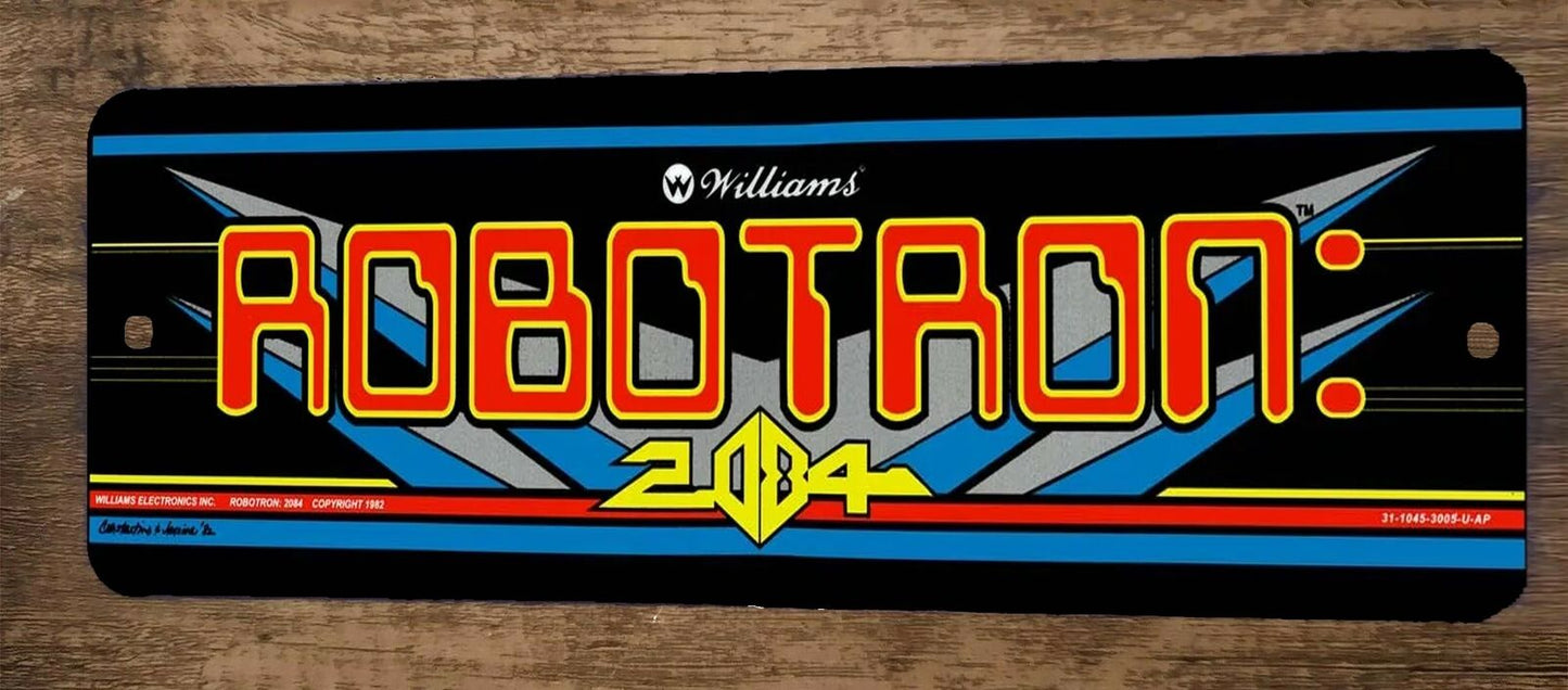 Robotron 2084 Arcade 4x12 Metal Wall Video Game Sign Poster