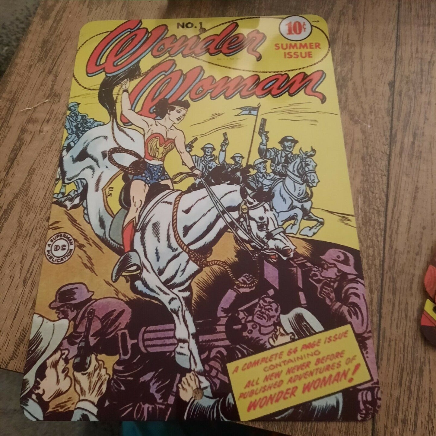 Wonder Woman #1 Comic Book Art Cover 8x12 Metal Wall Sign DC Comics