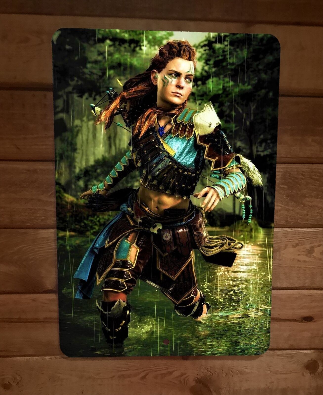 Horizon Zero Dawn Artwork 8x12 Metal Wall Sign Arcade Video Game