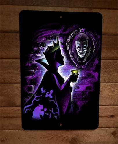 Evil Queen Mirror Mirror Grimhilde Snow White 8x12 Metal Wall Sign Poster