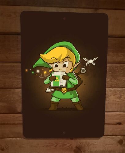Ocarina of NES Time Cartridge 8x12 Metal Wall Sign Legend of Zelda Video Game