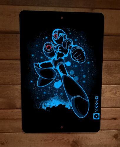 Mega Man 8x12 Inch Metal Wall Sign Poster Video Game