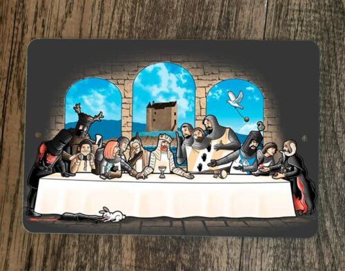 The Last Holy Grail Supper 8x12 Metal Wall Sign Poster