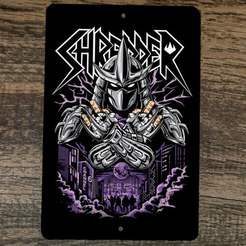 The Shredder Word Up 8x12 Metal Wall TMNT Sign