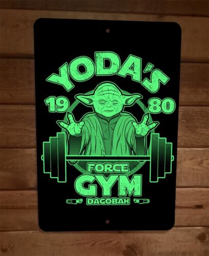 Yodas Force Gym Dagobah Star Wars 8x12 Metal Wall Sign Poster