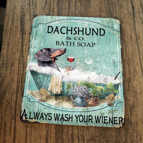 Dachshund Bath Soap Always Wash Your Wiener Mouse Pad