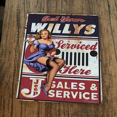 Get Your Jeep Willys Serviced Mouse Pad