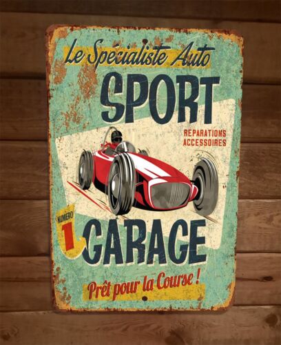 Le Specialiste Sport Car 8x12 Metal Wall Sign Garage Poster