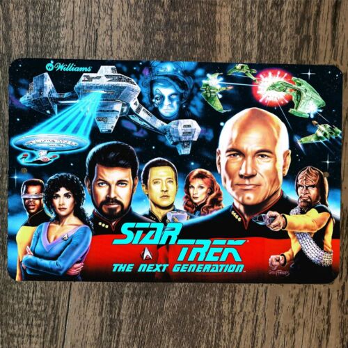 The Star Trek Next Generation Arcade 8x12 Metal Wall Video Game Sign