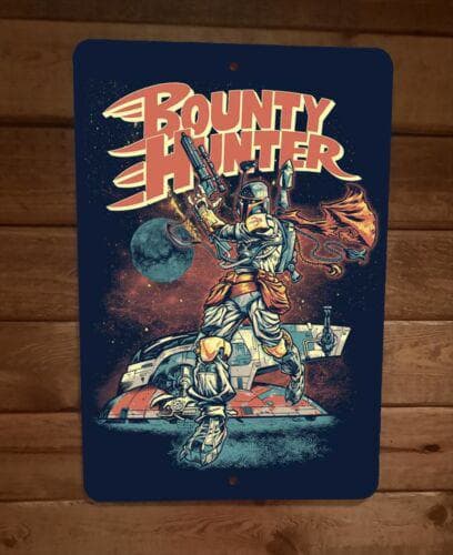 Bounty Hunter Slave 1 Boba Fett 8x12 Metal Wall Sign Star Wars Poster