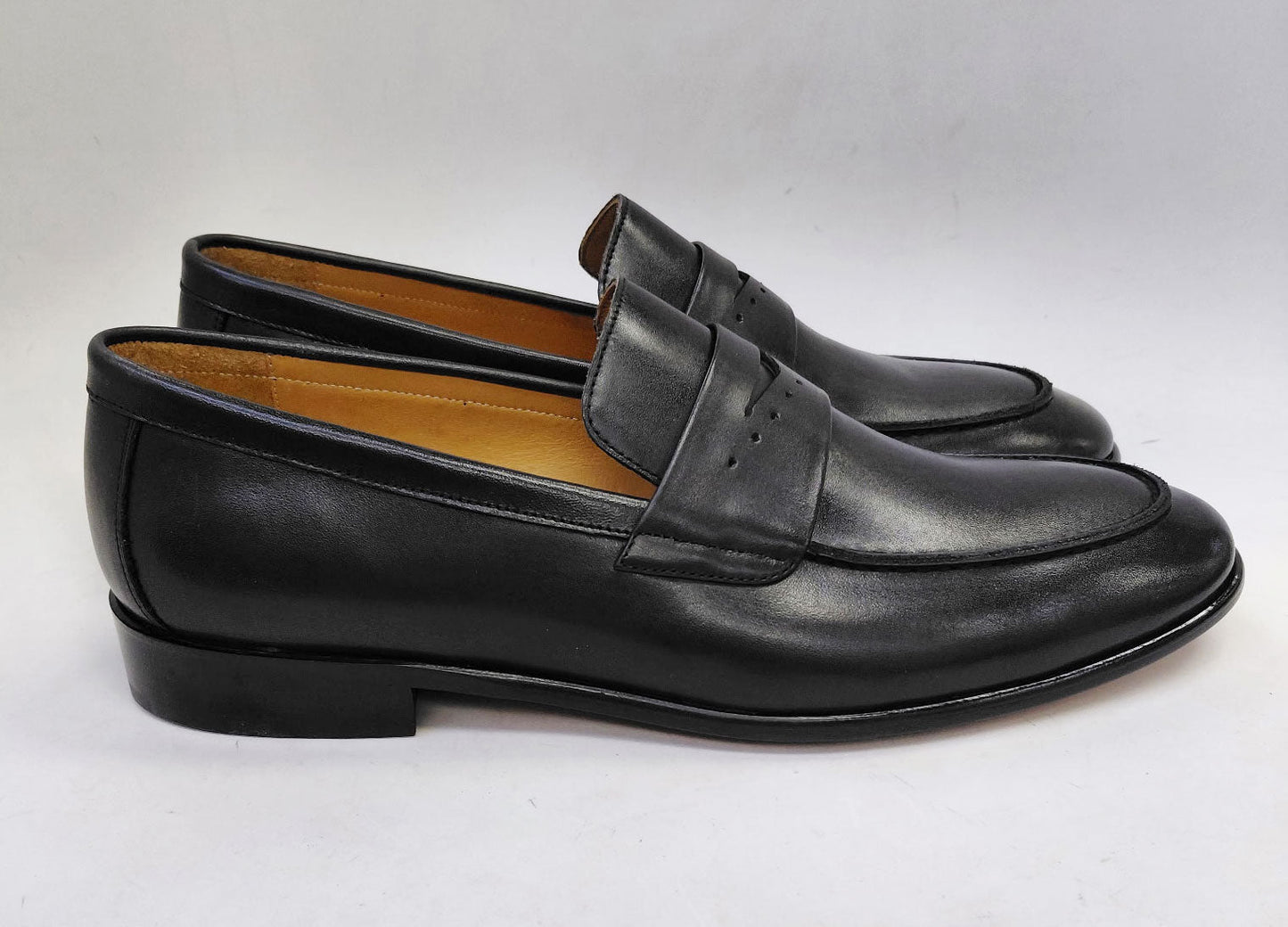 C Collection Calfskin Penny Loafer - Black