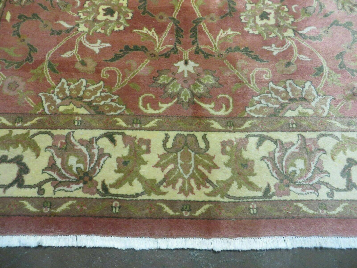 6' X 9' Vintage Handmade Indian Floral Oriental Wool Rug Veg Dyes Nice