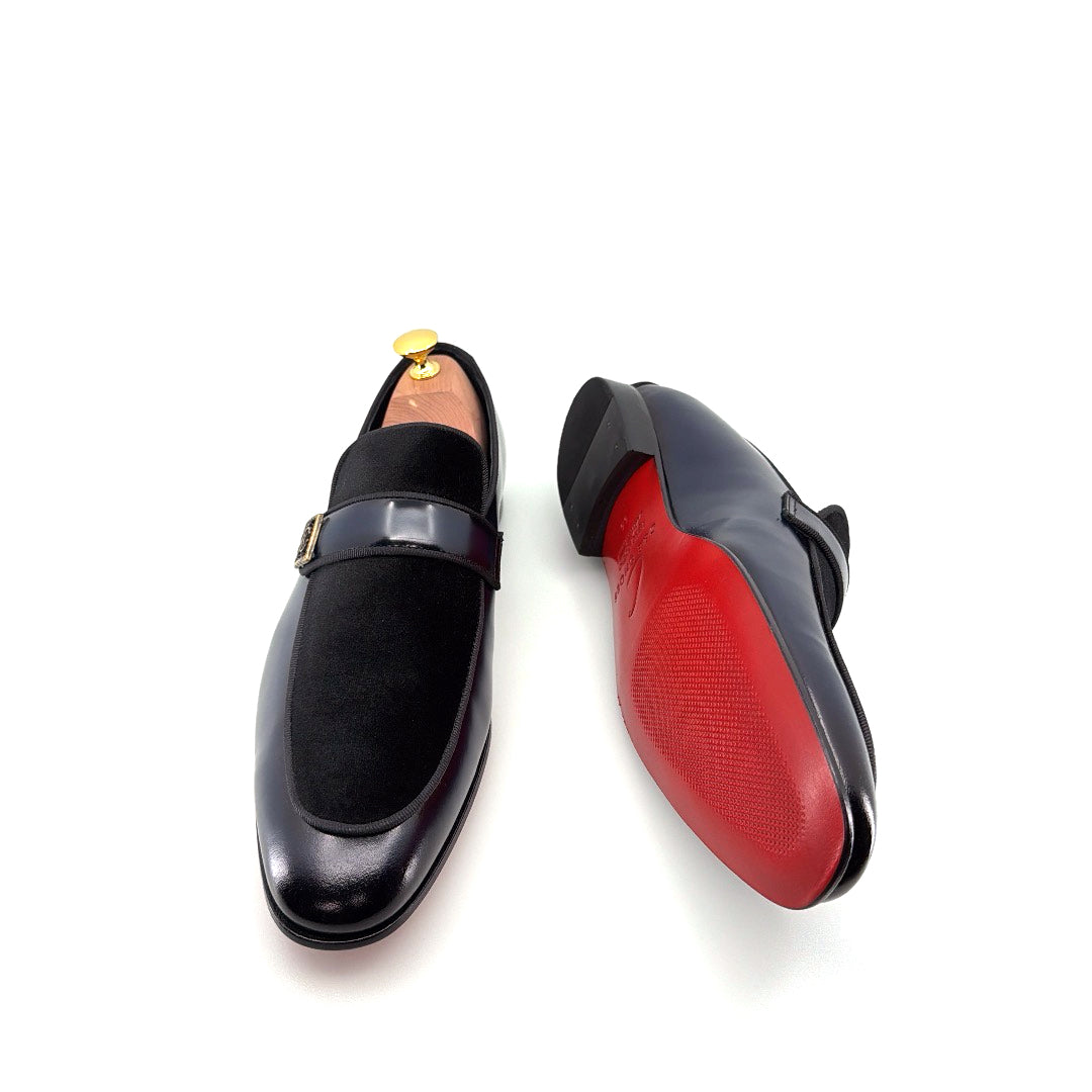 C Collection Leather Loafer - Navy