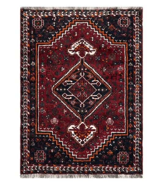 4' X 6' Antique Handmade Turkish Wool Veg Dyes Rug Organic Red Nice M10