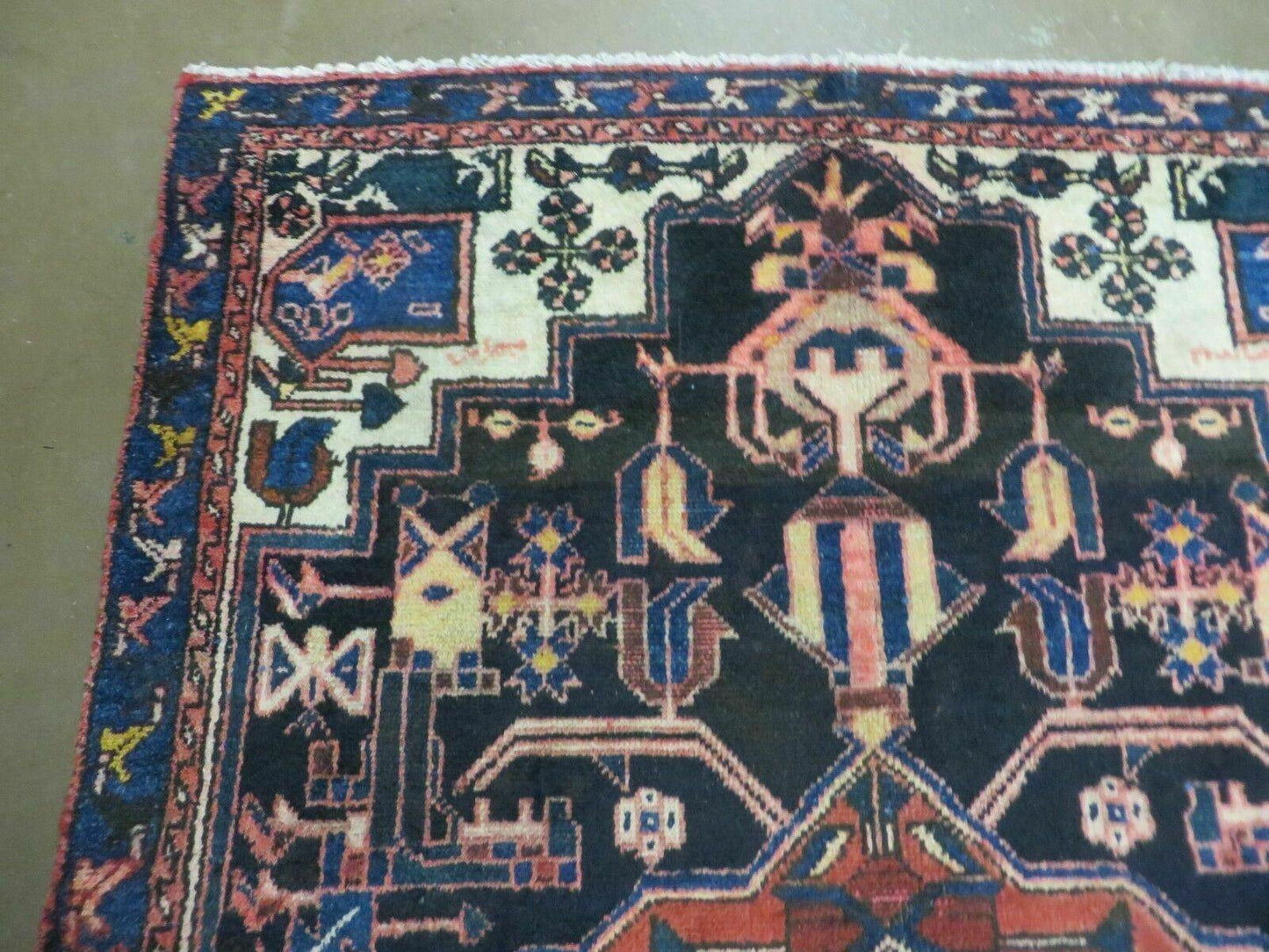 4' X 7' Antique 1920 Handmade Turkish Anatolian Wool Rug Veg Dye Nice