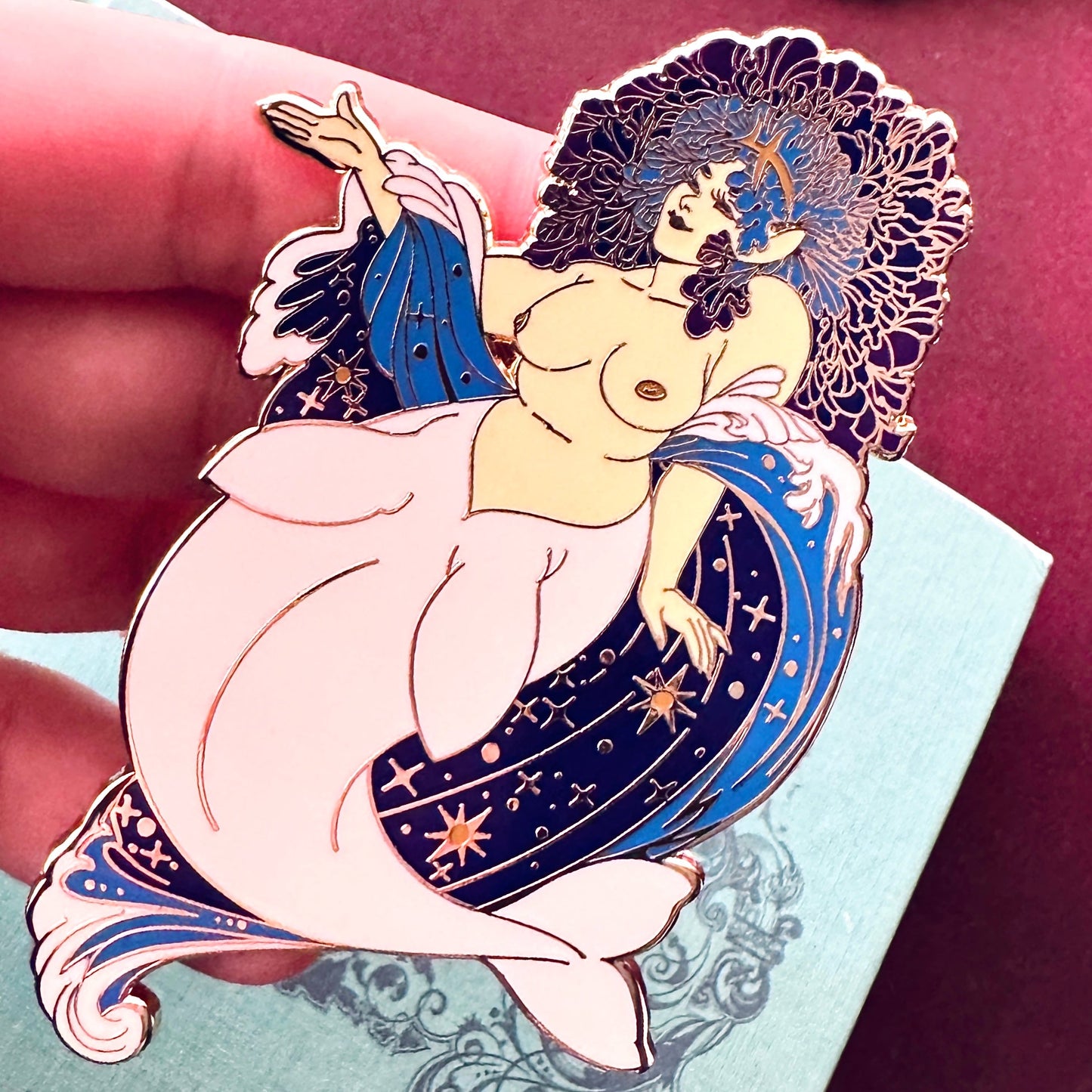 Enamel Pin - Jupiter Celestial Mermaid