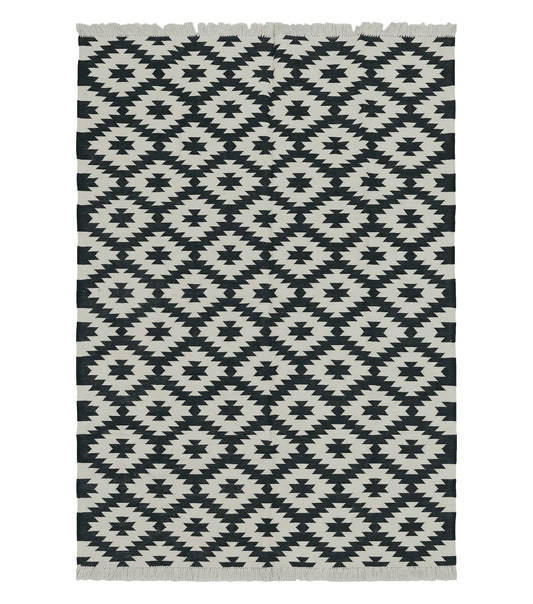 4' X 6' Hand Woven Wool Rug Contemporary Kilim Dhurrie Modern Oriental Area Rug