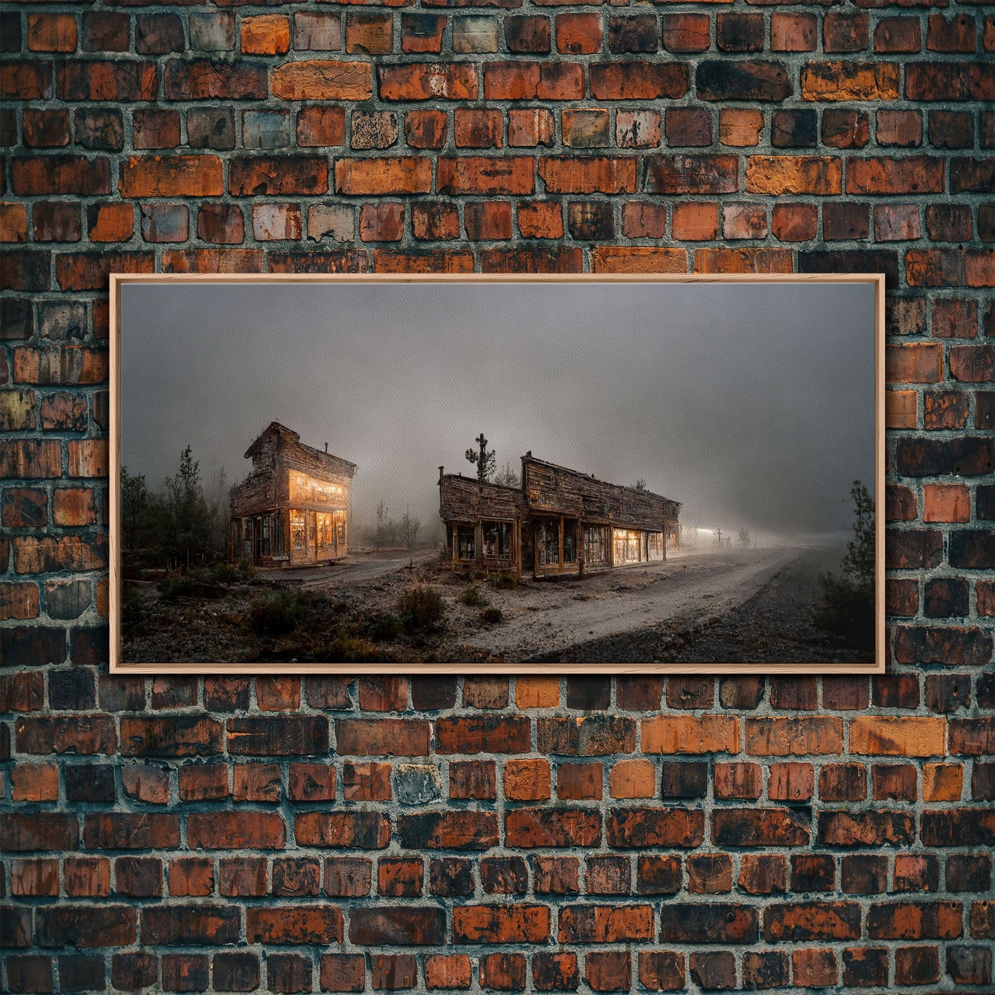 Abandoned Rustic, Western theme canvas art, ghost town canvas print, wild west saloon art, man cave wall art, living room art, Cowboys