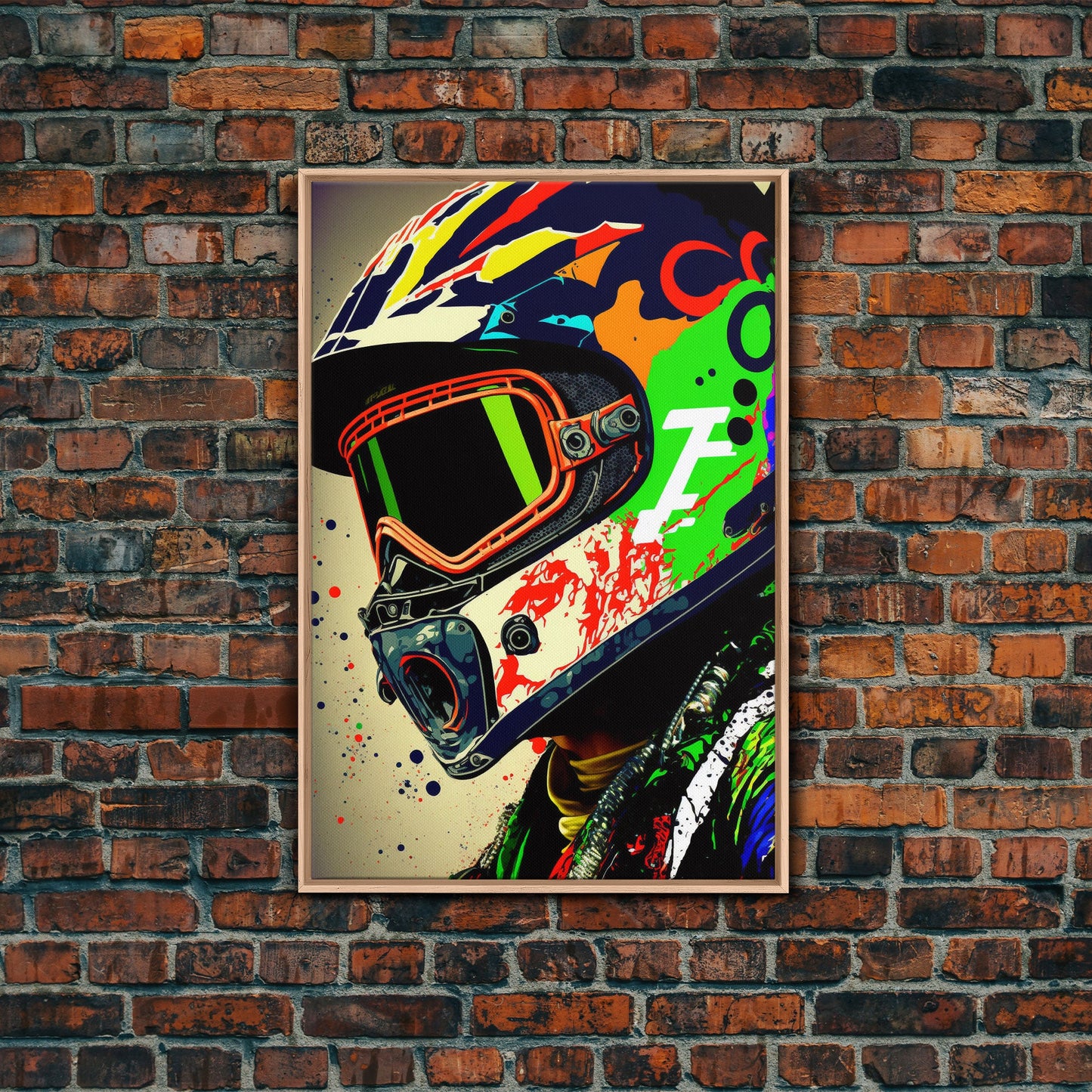 Motorcycle wall art framed print, Motorcycle poster print, MotoGP art, Motorcycle gifts, Motorcycle gift, Biker gift ready to hang print