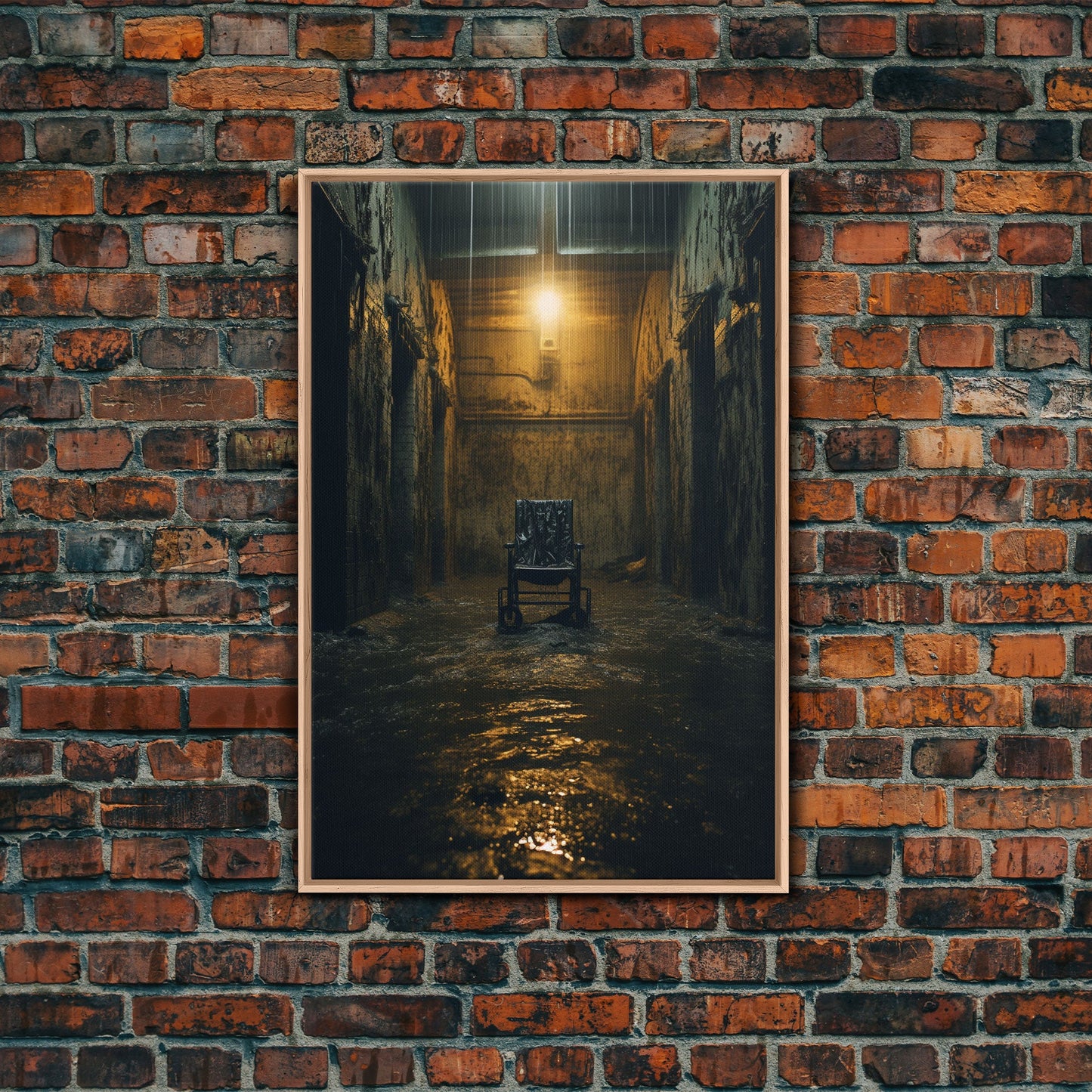 Creepy Wall Decor, Spooky Room Decor, Canvas Print, Wall Hanging, Portrait Art, Halloween Wall Decor, Dark Fantasy, Dark Wall Art