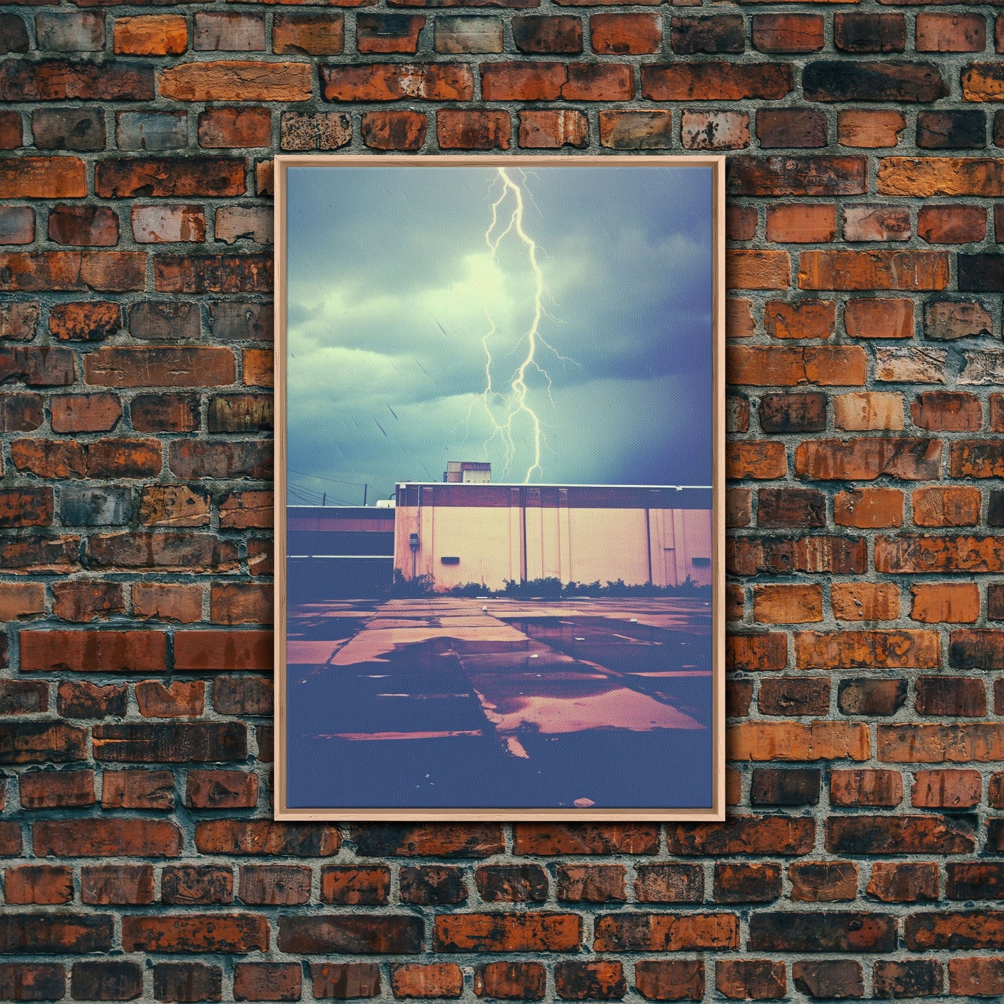 Lightning, Lightning Bolt, Urban Art, Canvas Print, Wall Hanging, Portrait Art, Gift For Coworker, Camper Wall Decor, College Dorm Decor