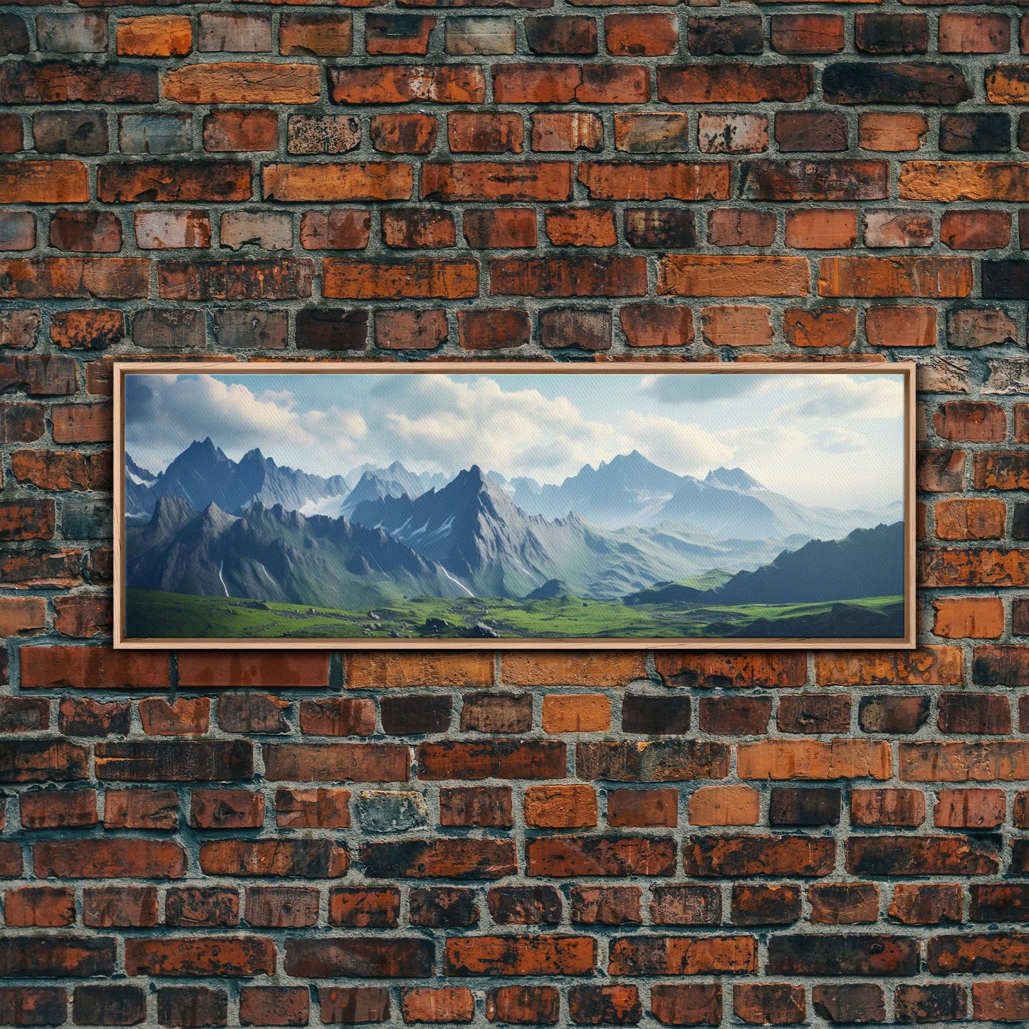 Panoramic of the Caucasus Mountains, Extra Large Wall Art, Panoramic Wall Art, Panoramic Print, Landscape Photography, Landscape Print