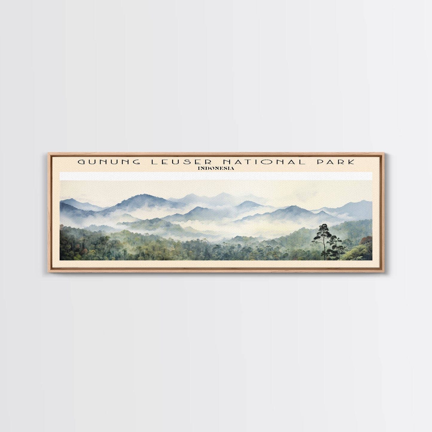 Gunung Leuser National Park Wall Art Travel Poster Print, Gift For Travel Lover, Vacation Gift, COUNTRY Wall Art, Home Decor, Original Art