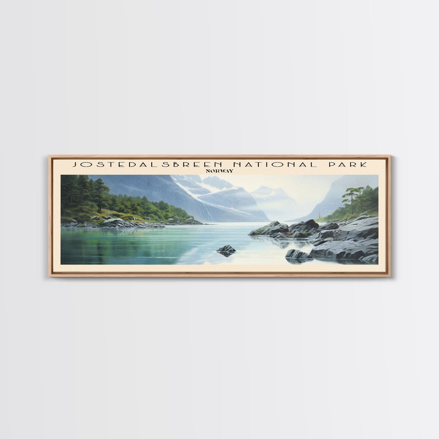 Jostedalsbreen National Park Wall Art Travel Poster Print, Gift For Travel Lover, Vacation Gift, COUNTRY Wall Art, Home Decor, Original Art